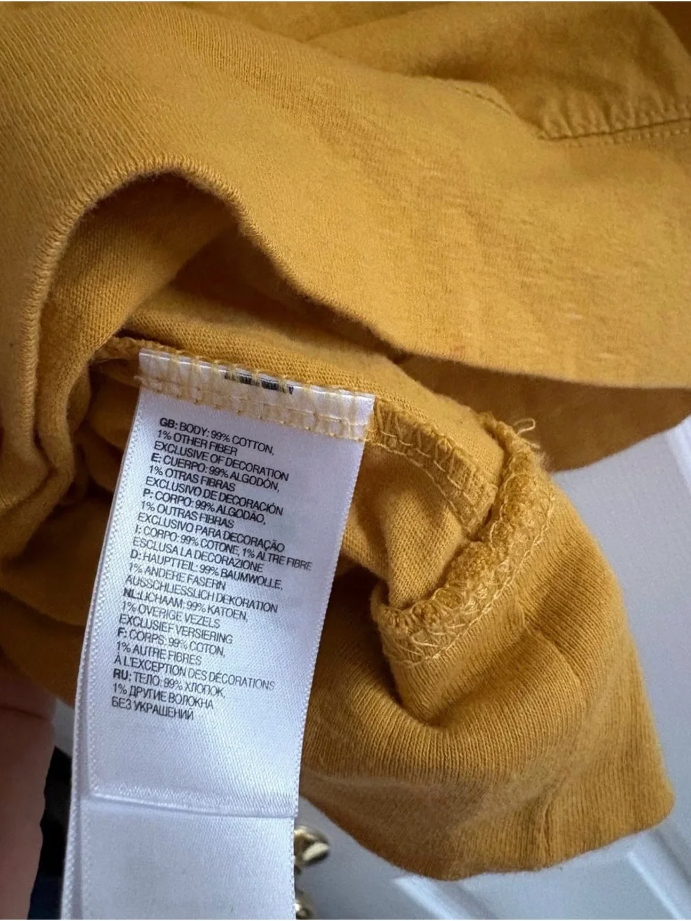 The North Face Men’s Mustard Yellow Hoodie Size S 99% Cotton